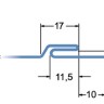 ролики для питтсбурского фальца (1,0-1,5 мм) на RAS 22.09 - исполнительные размеры профиля "питтсбурский фальц"